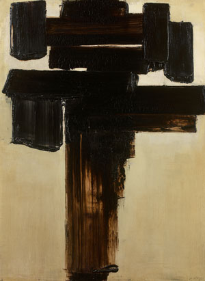 Pierre Soulages - Peinture 81x60 cm, 3 décembre 1956